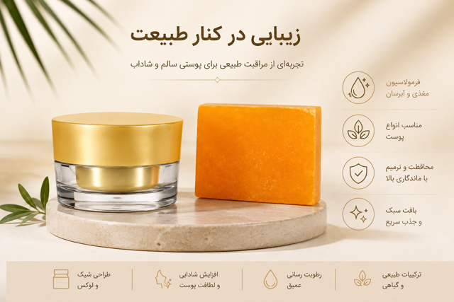 کرم وی ای پی مخصوص انواع پوست دست ساز